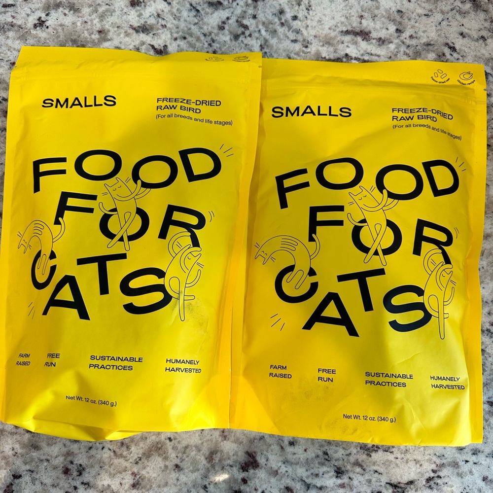 HOLD for Sydney - Smalls Cat Food Dry, Raw - 2 bags